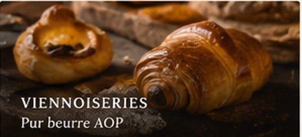 Viennoiseries pur beurre AOP